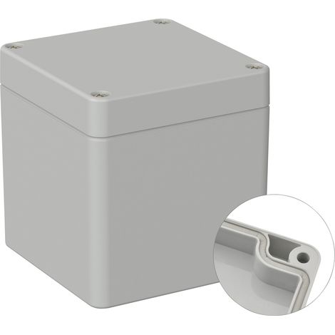 TRU COMPONENTS TC-9065644 Industrie-Gehäuse 82 x 80 x 85 ABS Lichtgrau (RAL 7035) 1 St. (1/2)