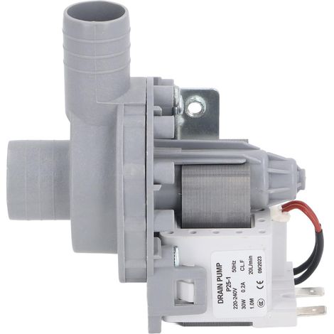 Moteur de Pompe de Vidange de Lave-linge, 30W, 0,2a, 20lpm, Bobine de Cuivre, Moteur de Pompe de Machine à Laver, AC220-240V (1/5)