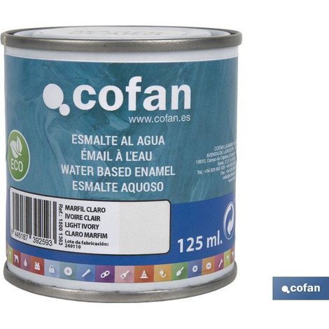 Vernis à ongles à base d'eau (125 ml) "brillant ivoire clair" (1/4)