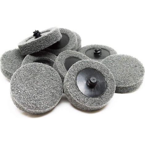 Disques de ponçage de 2 pouces, changement rapide, en carbure de silicium, pour préparation de surface, polissage (10 pièces grises) (1/4)