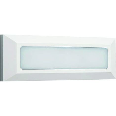 Aplique eiriz ip65 1x4w led 300lm 4000k l.23xan.2,5xal.8cm abs+pc blanco (1/3)