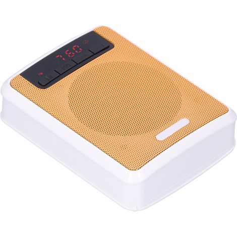 Amplificateur vocal pour enseignants avec microphone filaire et ceinture rechargeable, orange (1/5)