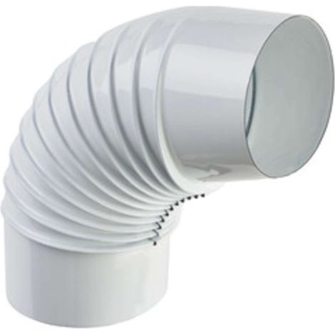 CURVA PORCELLANATA PIEGHETTATA 90 D 15CM BIANCO CLASSIC