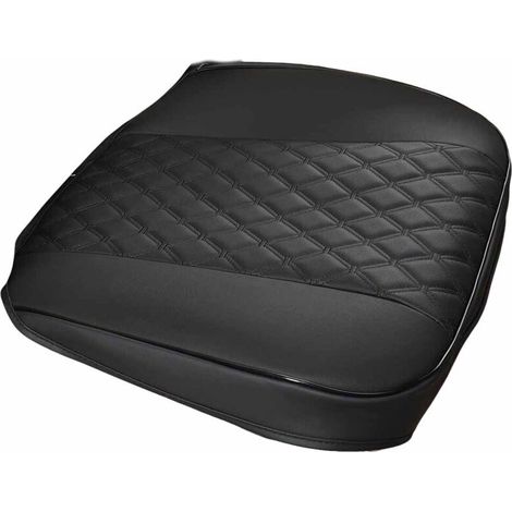 Housses de siège auto, couverture intégrale, housses de siège avant, housses de siège avant noires mystérieuses monobloc 9D, adaptées à la plupart des voitures.-DOU