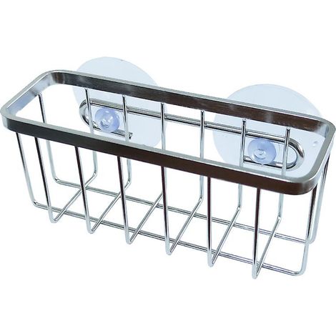 Schwammhalter aus silberfarbenem Edelstahl, kompatibel mit Metallschwämmen. (1/5)