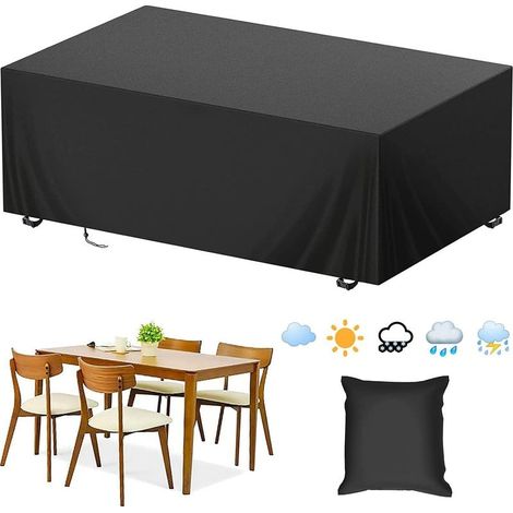 Cover of protection garden tablecloth furniture of garden winter anti - UV with cord of tension Heavy Duty 210d Oxford table and chairs set of furniture resistant to the wind and to the rain and to th (1/5)