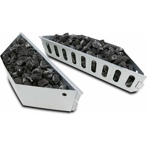 Paniers à charbon pour Weber 7403. One Touch. Master Touch et tous les autres barbecues à charbon de 47. 57 et 67 cm. pour une cuisson directe et indirecte. lot de 2 (1/5)