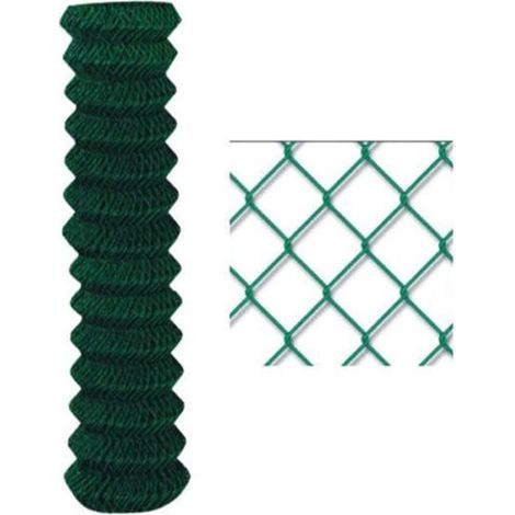 RETE RECINZIONE ZINCATA VERDE 25 MT X 1,50 H maglia mm 50 X 50 FRA 300313