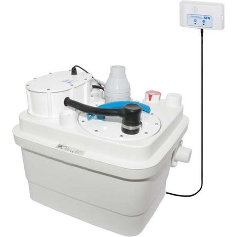 SFA – Kleinhebeanlage für Abwasser Sanicubic 1 – Für alle Grauwasser & Schwarzwasser im Einfamilienhaus – Leistungsstark – Sichere Installation und Wartung – 478 x 426 x 393 mm (1/10)