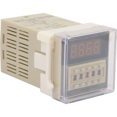 Digitaler LCD-Timer-Relais-Zähler DH48S-2Z, 8-polig, 0,01S-9999H, 110 V AC (1/4)