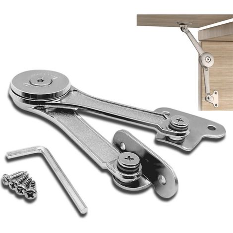 Système de levage et de verrouillage réglable en alliage de zinc, butée d'arrêt en option, convient aux portes de placards, coffres en bois, cuisines, meubles et portes. (1/5)