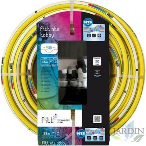 Kit tubo da giardino NTS Tobby 15mm 5/8'' 15 metri con lancia