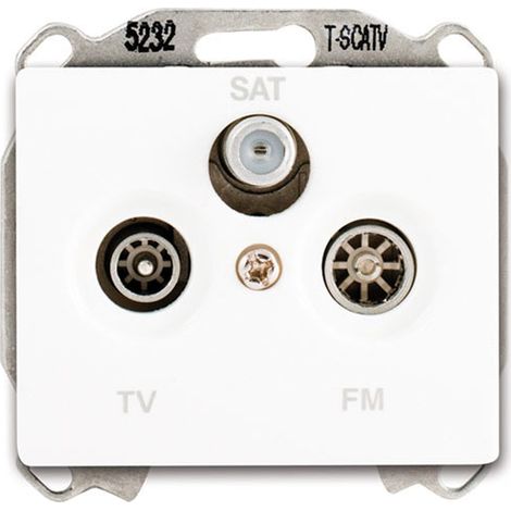 SIEMENS DELTA IRIS PRISE TV FM SAT BLANC SIE266757 (1/3)