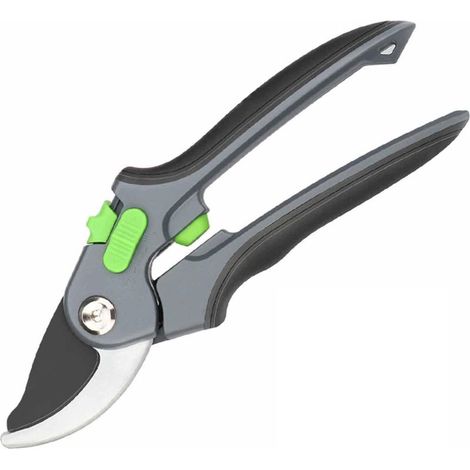 Sécateur de jardin de 20 cm, adapté aux utilisateurs ayant moins de force, avec coupe croisée et poignée ergonomique. (1/5)