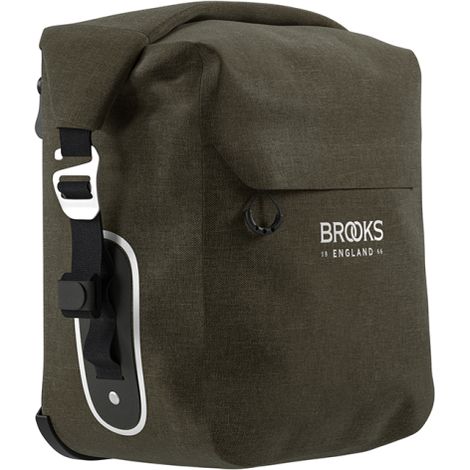 Sacoche Latérale Vélo Compacte 10-13l Verte - Rangement Voyage Pratique - Brooks
