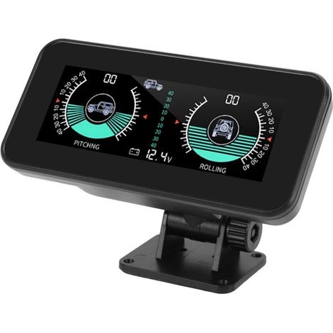 Inclinomètre de voiture Intelligent universel,jauge d'inclinaison,haute résolution,compteur de pente d'angle numérique HUD,pour Automobile (1/5)