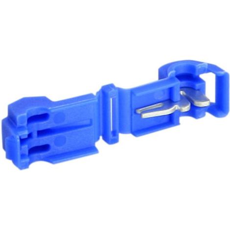 Raccord rapide auto denudant 1.5-2.5mm2 bleu x50