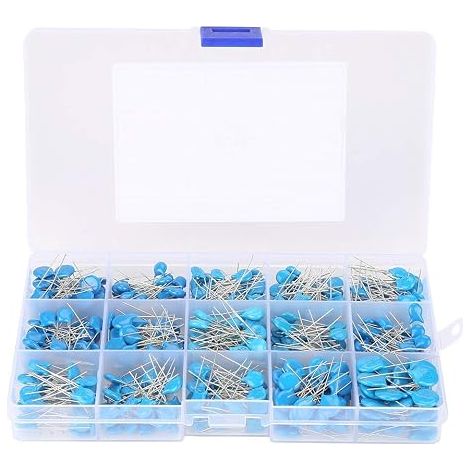 450pcs 100pF-1000pF 15 Valeurs Condensateurs céramique haute tension 3KV avec boîte de rangement (1/5)