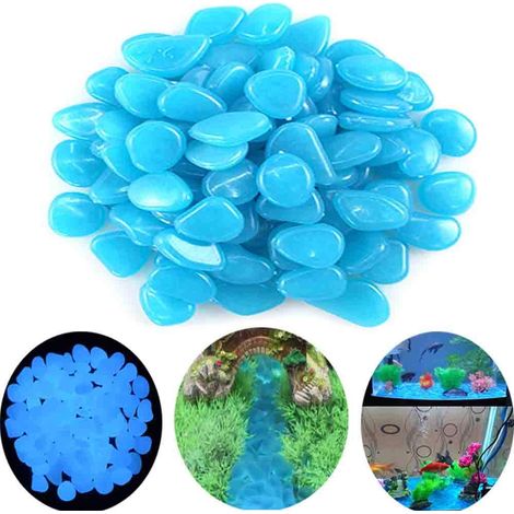 Pierre Lumineuse Exterieur 200pcs Galets Luminescents Décor Jardin,Pierres Phosphorescentes pour Allées,Pelouse,Cour,Aquarium et Décoration Extérieure (1/4)