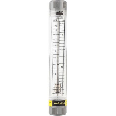 LZM-20G 1-10 GPM Durchflussmesser aus Acrylglas (Plexiglas) für Flüssigkeiten mit Innengewinde G3/4 Zoll