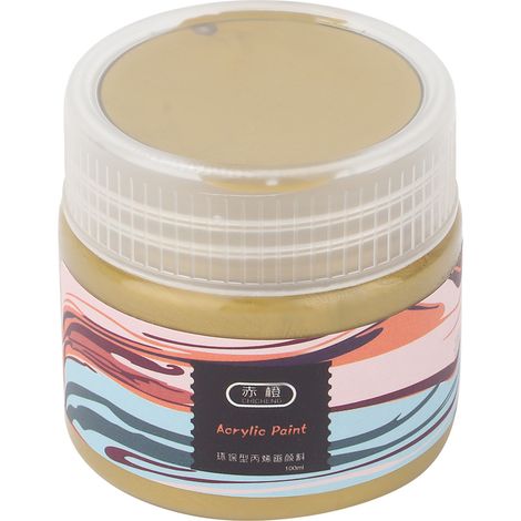 Peinture acrylique 100ml pour artistes, pigment artisanal, dessin et peinture créative (Bronze) (1/5)