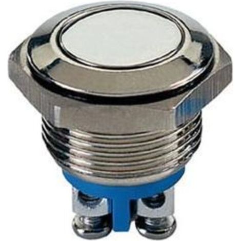 Bouton-poussoir Plat En Acier Inoxydable Spst 1no (1/2)