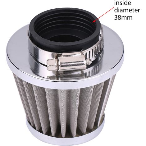 Filtre d'admission d'air de 38 mm compatible avec les quads, karts, motos tout-terrain et motos de 125 à 250 cm³, carburateurs PZ22 et PZ27 (1/5)