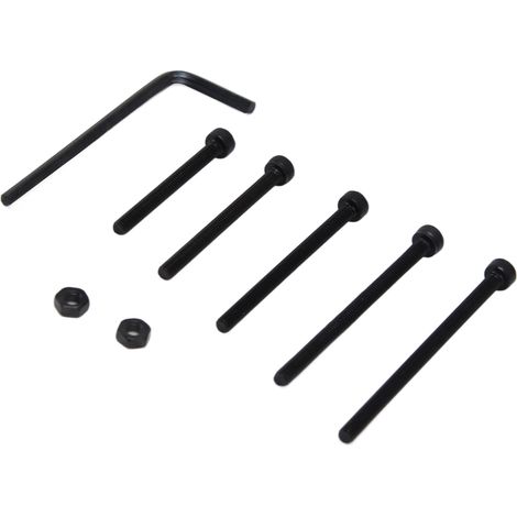 Kit de 200 boulons et écrous hexagonaux à tête creuse en acier carbone 12.9, assortiment pour usage industriel avec clés (1/5)