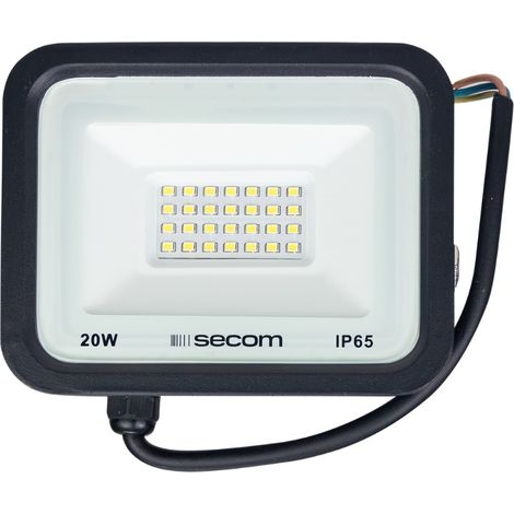 Proyector LED TenkoS2 20W 1600lm IP65 14x3x11cm 5700K Negro 30000H SECOM