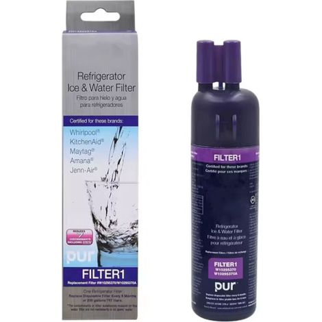 Refrigerator water filter W10295370A (1/4)