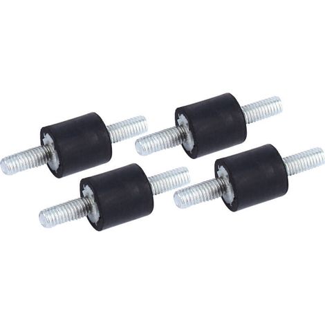 4 Stück M8-Gummilager, Antivibrations-Gummilager für Spulen, Spulendämpfer (M3 8x8) - Crezuo (1/4)