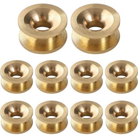 10 Pièces - Œillet - Débroussailleuse - Accessoire Universel En Laiton Doré Pour Tondeuse À Gazon Et Jardinage 14mm X 4.3mm (1/5)
