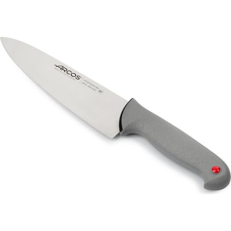 Coltello da cuoco Arcos Colore - Prof 241000 in acciaio inox Nitrum e mango ergonomico Lama in polipropilene e 20 cm, coperchio espositivo