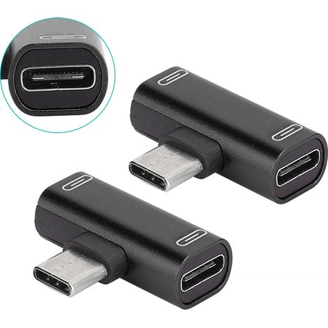 Dualer 2-in-1-USB-C-Adapter für Kopfhörer und zum Laden, Schwarz (1/5)