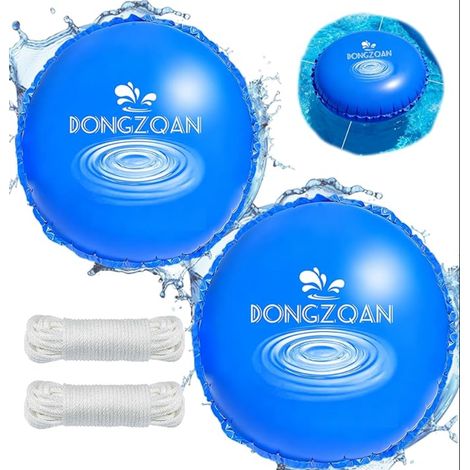 Coussins de piscine ronds pour l'hiver - 120 x 120 cm - PVC de 0,3 mm d'épaisseur (1/5)