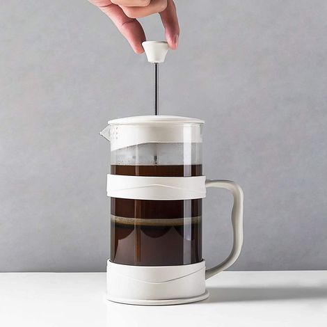 CafetièRe à Pression FrançAise 12 Oz, Presses à Café Blanches CafetièRes à Thé (1/2)