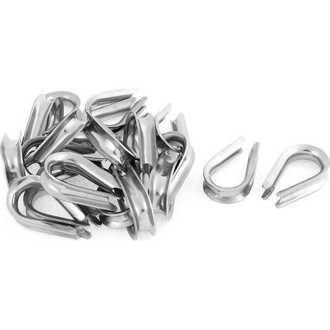 Edelstahl 8mm Drahtseil Kabel Fingerlinge Gréement 20pcs (f696427f0c6d29b577bd4065c9525b10)