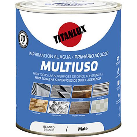 Imprimación al agua, multiuso, blanco mate 750 ml (1/2)