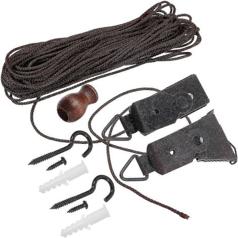 Accessoires de fixation de store en bambou - 7,00 x 3,50 x 1,10 cm, couleurs assorties (1/5)