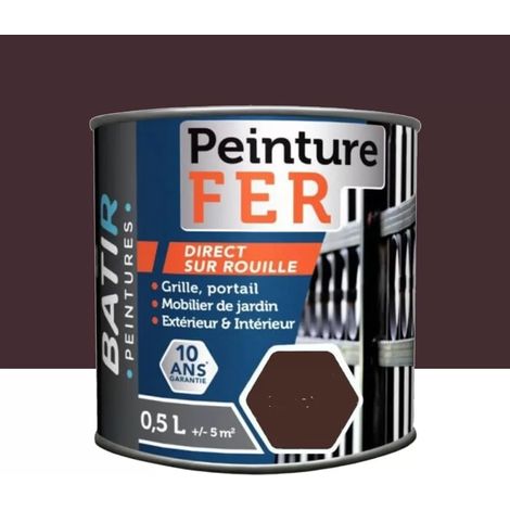 Peinture Fer BÂTIR Brun 0,5 L (1/2)