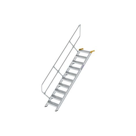 Escalera industrial  peldaños de chapa de acero perforada 