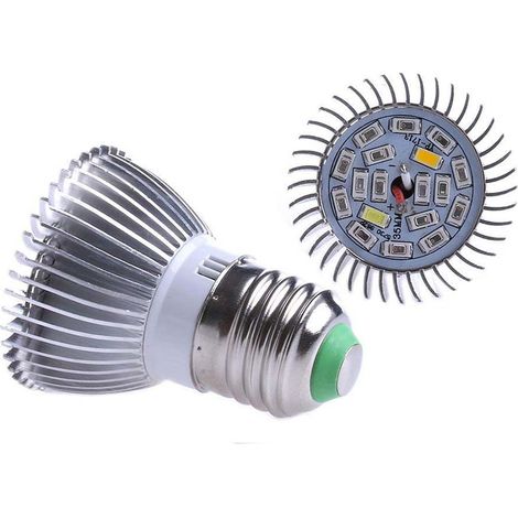 Lampe de culture LED pour la culture en intérieur, large gamme de longueurs d'onde, 18 W, longue durée de vie et spectre complet écoénergétique pour la culture hydroponique et-AquaForge (1/5)