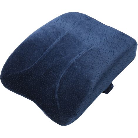 Coussin Lombaire pour Dos, Soutien Lombaire Épaissi pour Chaise de Bureau et Voiture, Appui Dorsal Confortable, Taille Unique, Bleu (1/5)
