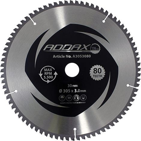 TIMCO -5° Circular Saw Blade - 305 x 30 x 80T
