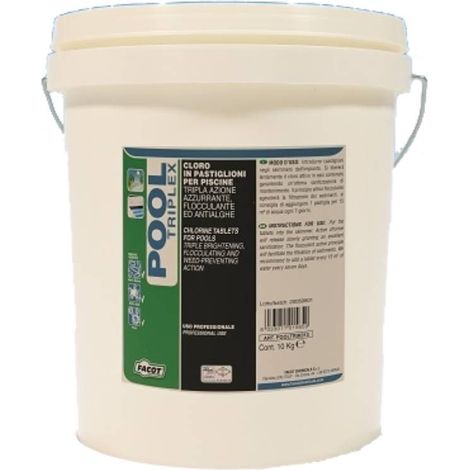 Facot Chemicals Cloro in pastiglie da 200 gr a tripla azione PoolTriplex  POOLTRIK010 (1/2)
