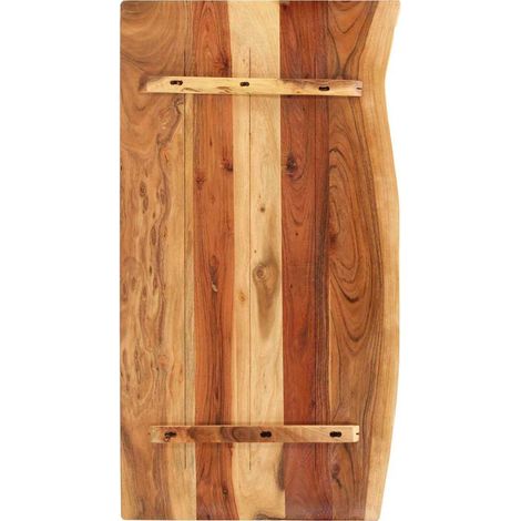 Maison Exclusive - Piano per Vanità Bagno in Massello di Acacia 100x52x3,8 cm (1/5)