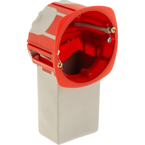 Boîte d'encastrement mural 1 poste P47mm – Entrées Ø16/20/25mm – En polypropylène – Tenue au fil incandescent 850°C – Norme NF – Protec (1/5)