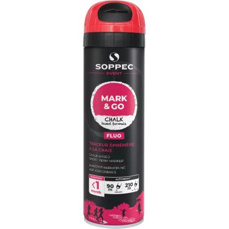Traceur MARK & GO Éphémère rouge fluo 500 ml SOPPEC - 182013