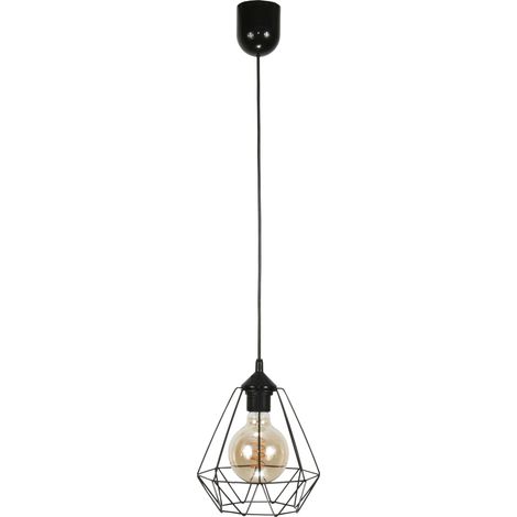 Industrielle Loft-Deckenpendelleuchte schwarz Taris 13-025 (1/2)