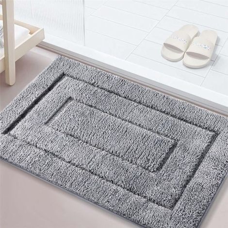 50 x 80 cm bath mat, soft and comfortable, non-slip, highly absorbent, machine washable.